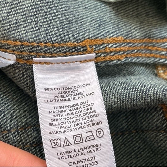 Loft Women’s High Waisted Wide Leg Jeans Size 00/24 Dark Indigo Wash - Picture 11 of 12